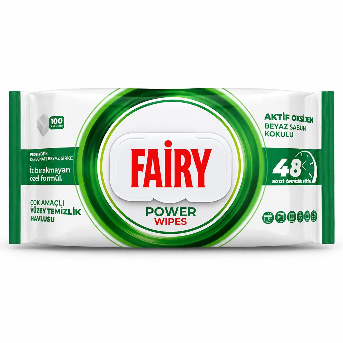 FAIRY Oberflächen-Reinigungstücher Power – 1er Set, 1 x 100 Tücher