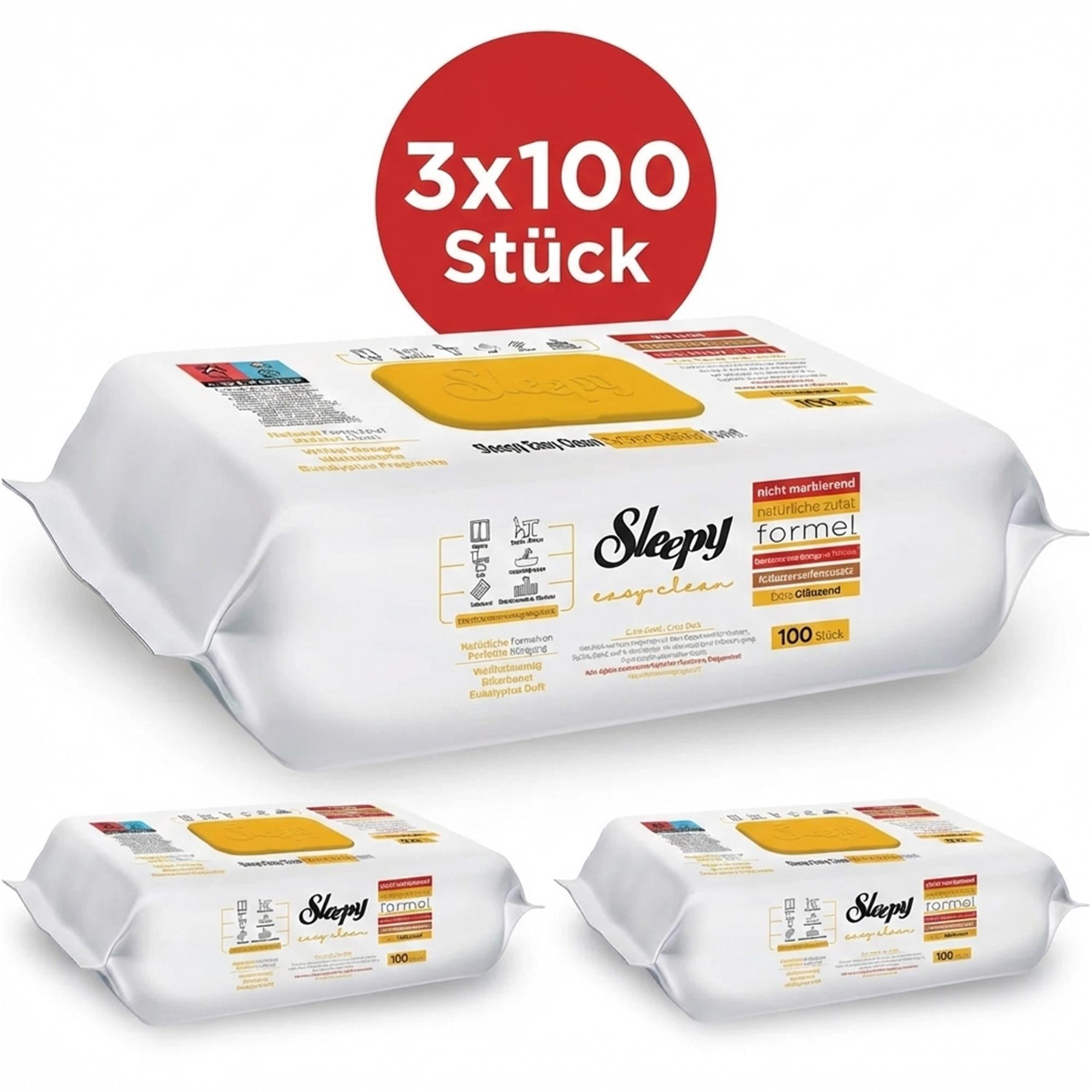 Sleepy Oberflächenreinigungstücher Arabian Soap 3x100