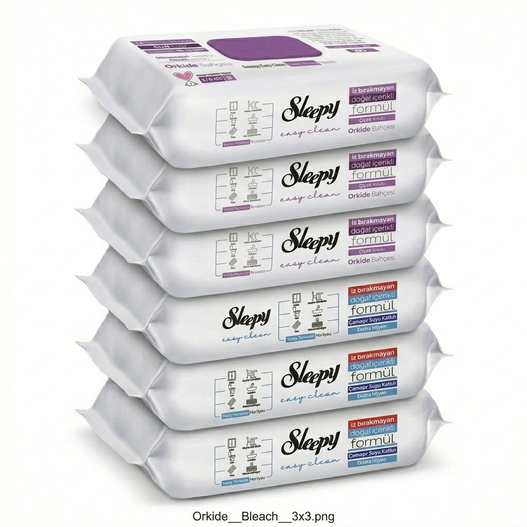 Sleepy Easy Clean Oberflächenreinigungstücher – 3x100 Orchidee + 3x100 Ocean | Frischekick Haushalt