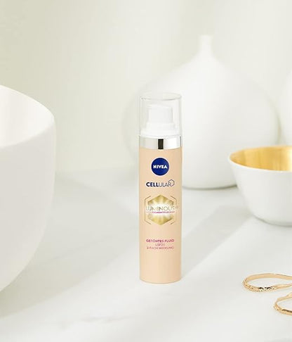 NIVEA Cellular Luminous 630 Tönungs‑Fluid SPF 20 – Anti‑Pigmentflecken & Hyaluron