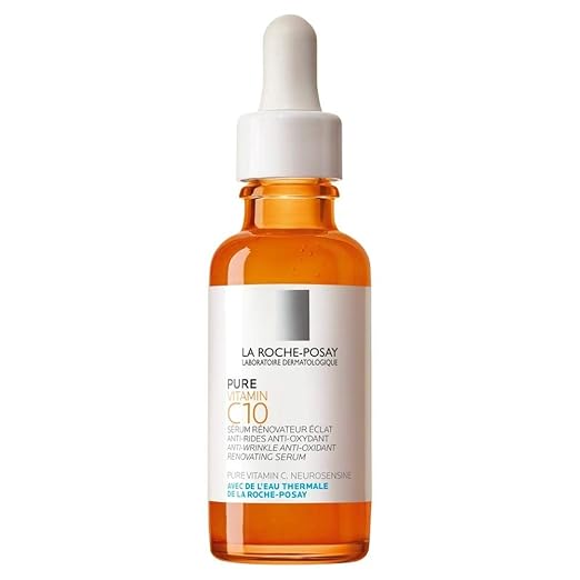 La Roche-Posay Pure Vitamin C10 Serum – Glättendes Anti-Aging-Serum mit Hyaluron & Salicylsäure, 30 ml