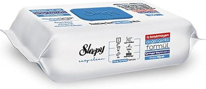 Sleepy Easy Clean Reinigungstücher mit Bleichzusatz – 6x100 Tücher (600 Blatt), Fichtenduft – Extra starke Putztücher für Küche, Bad & Haushalt – hygienisch & kraftvoll
