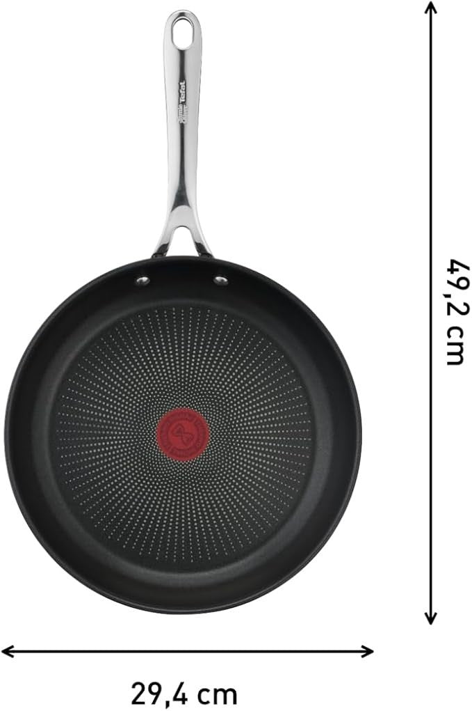 Tefal Jamie Oliver Cook Smart 28 cm Edelstahl-Antihaft-Pfanne Induktion Neu &OVP