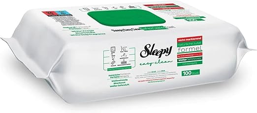 Sleepy Easy Clean Reinigungstücher Grün – Seifenduft – 6x100 Tücher (600 Blatt) – Oberflächenreinigung mit Farbkraft & Frische – starke Putztücher für Küche, Bad & Haushalt