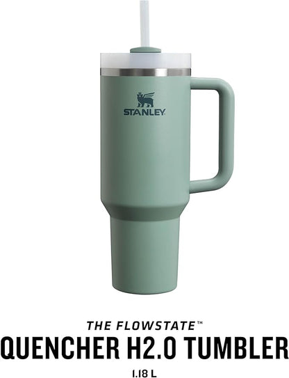 Stanley Quencher H2.0 1.2L Shale – Thermobecher mit Strohhalm, Edelstahl