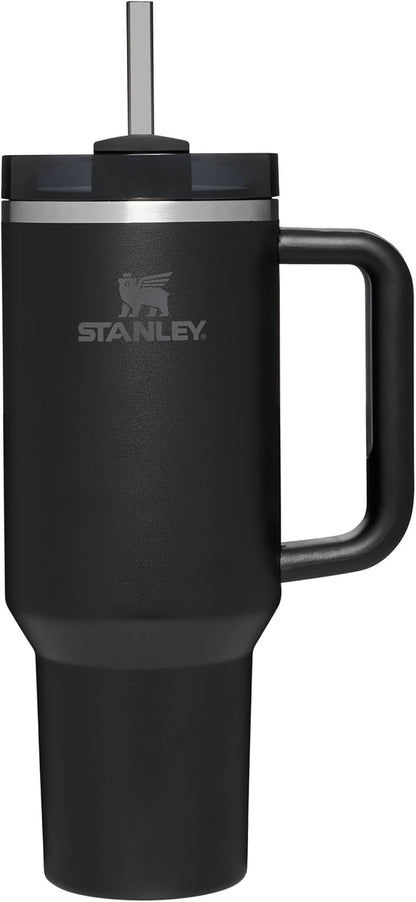 Stanley Quencher H2.0 1.2L Black – Thermobecher mit Strohhalm, Edelstahl