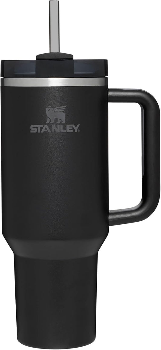 Stanley Quencher H2.0 1.2L Black – Thermobecher mit Strohhalm, Edelstahl