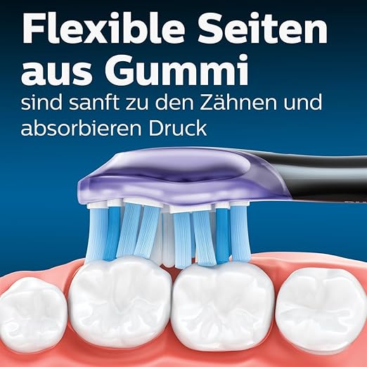 Philips Sonicare  G3 Premium Gum Care Standard Schallzahnbürstenköpfe - 4er-Pack in Schwarz (Modell HX9054/33)