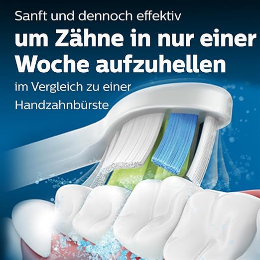 Philips Sonicare W2 Optimal Weiß Standard-Schallzahnbürstenköpfe - 4er-Pack in Weiß (Modell HX6064/10)