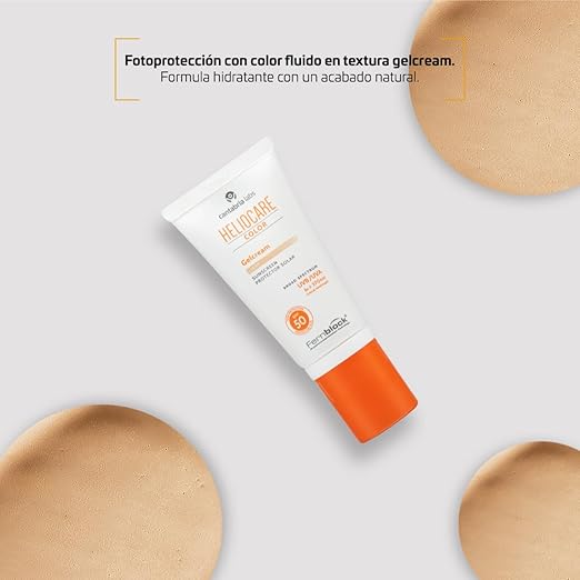 Heliocare Color Gelcream SPF 50 Light – Getönte Gelcreme mit UV-Schutz für sensible Haut, 50 ml