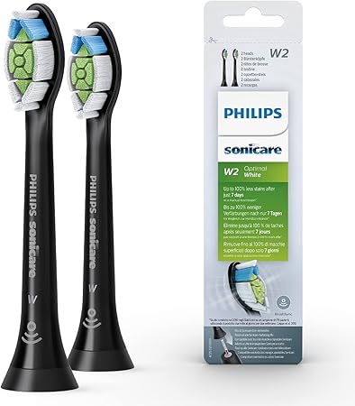 Sonicare W2 Optimal White Standard-Bürstenköpfe schwarz (2 Stück) HX6062/13