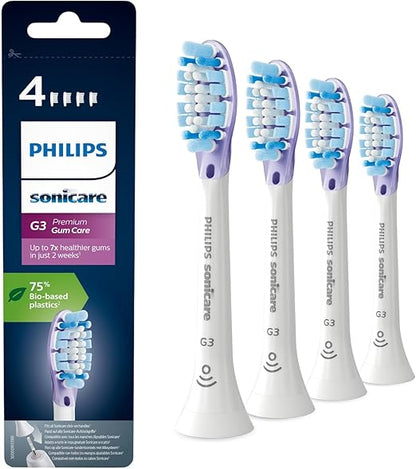 Philips Sonicare G3 Premium Gum Care Bürstenköpfe HX9054/17 – 4er Pack Weiß