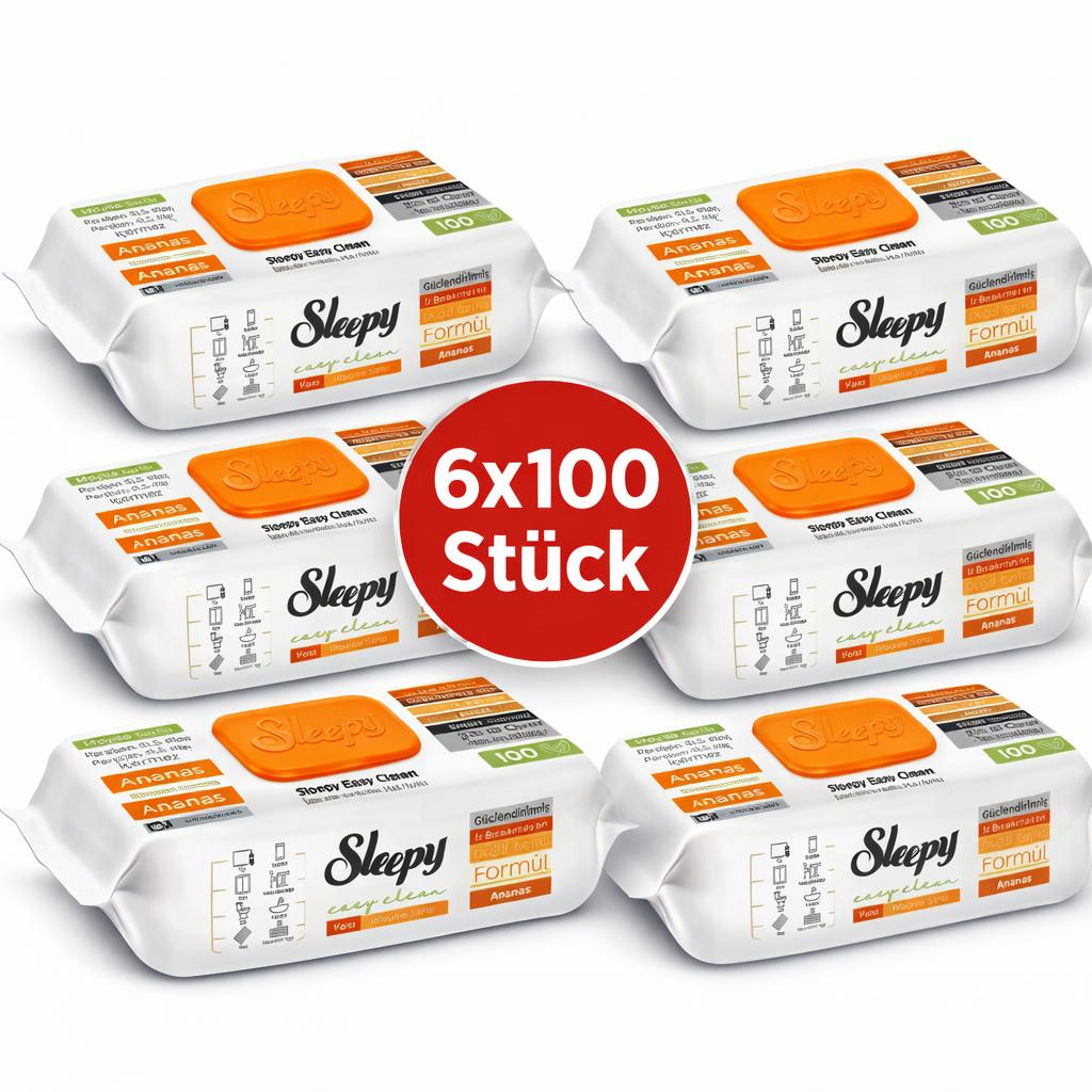 Sleepy Easy Clean  6x100 Orange Pomelo Ananas