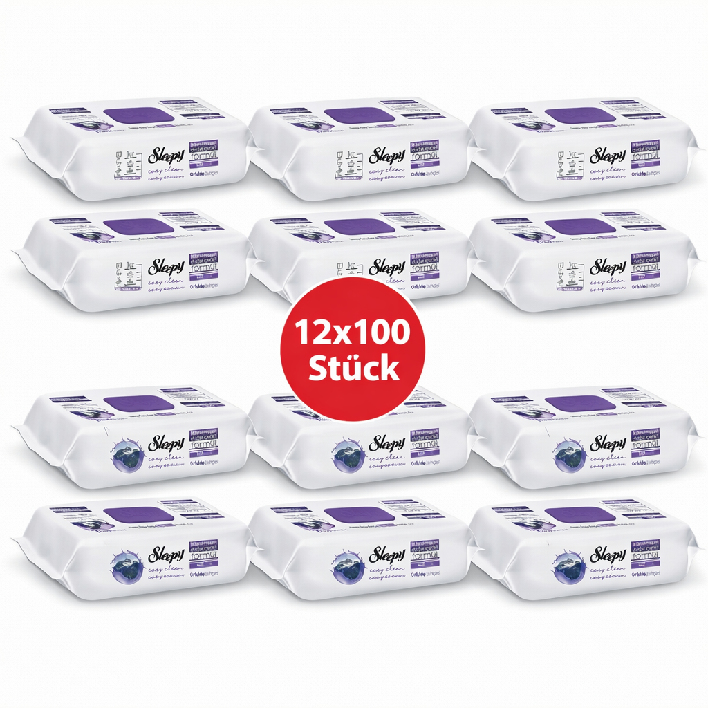 Sleepy Easy Clean Oberflächenreinigungstücher – 6x100 Orchidee + 6x100 Montain | Gastro Bedarf