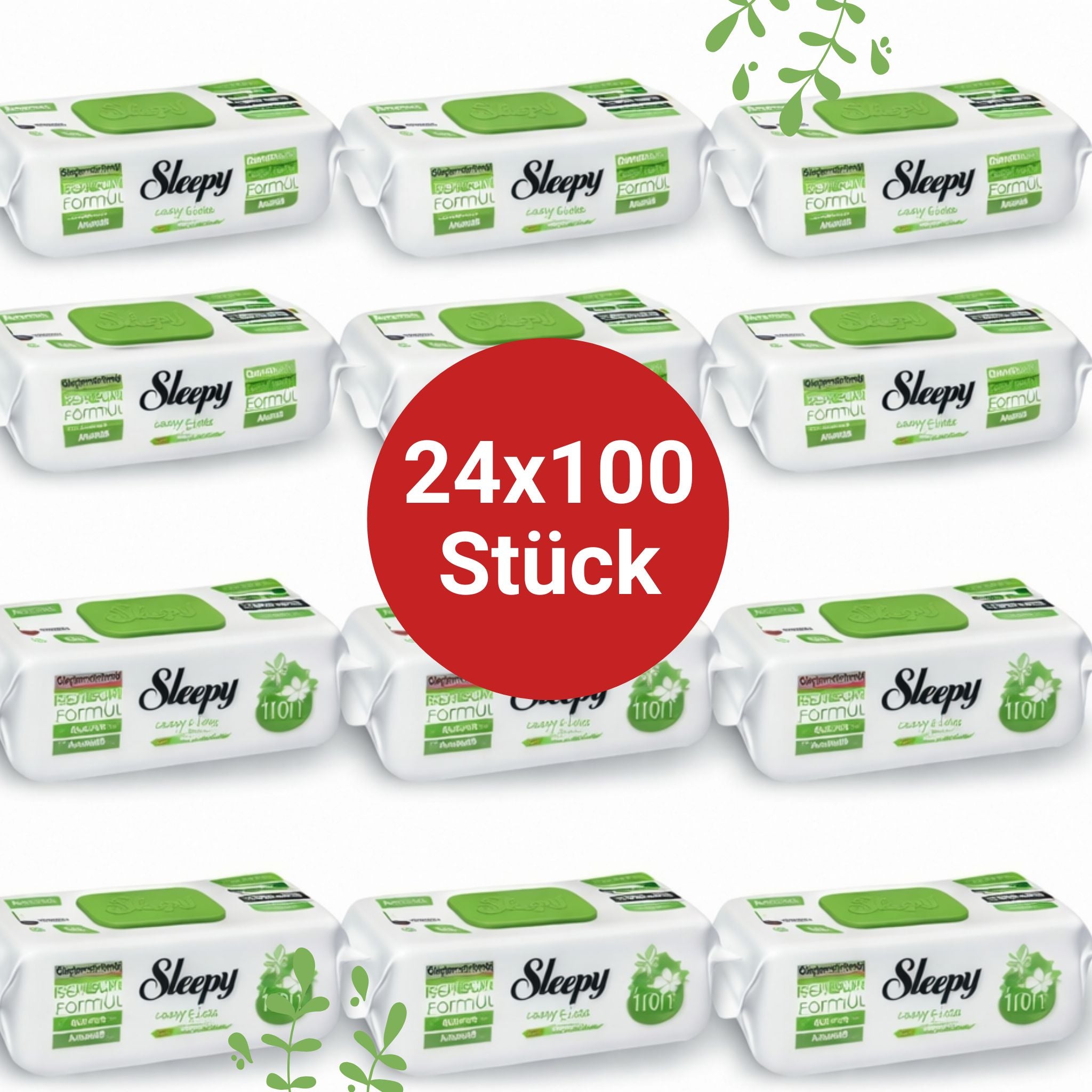 Sleepy Easy Clean Oberflächenreinigungstücher – 12x100 Pine + 12x100 Anannas | Gastro Bedarf