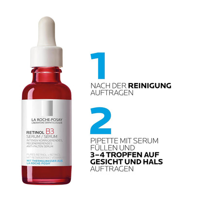 La Roche-Posay Retinol B3 Serum – Anti-Falten Serum-Konzentrat mit Retinol & Vitamin B3, 30 ml