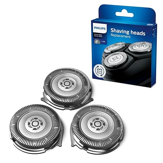 Philips SH30/50 Ersatzscherköpfe – kompatibel mit Philips Rasierer Series 3000 & 1000