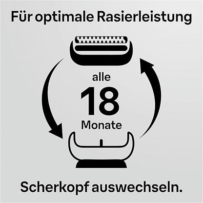 Braun Series 5/6 Scherkopf 53B Schwarz – Ersatzscherteil für Rasierer