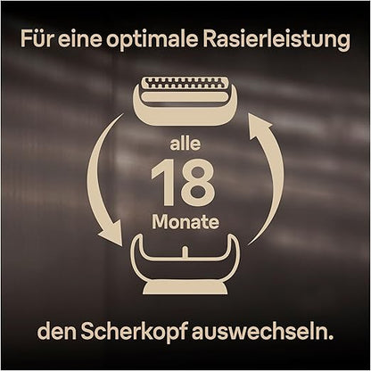 Braun Series 9 Pro Scherkopf 94M Chrom – Ersatzscherteil für Rasierer
