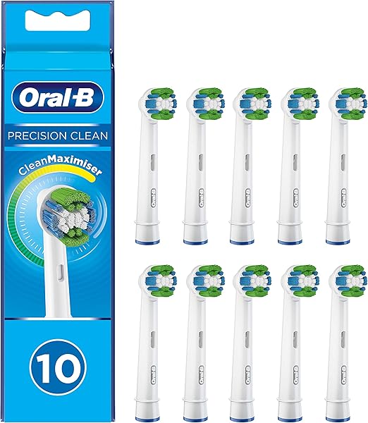 Oral-B Precision Clean Aufsteckbürsten mit CleanMaximiser-Borsten für eine optimale Reinigung, 10 Stück
