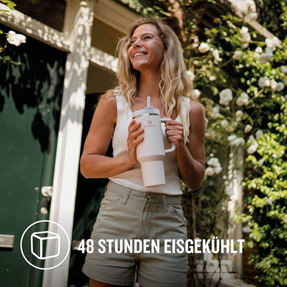 Stanley Quencher H2.0 1.2L Rose – Thermobecher mit Strohhalm, Edelstahl