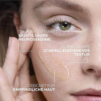 La Roche-Posay Pure Vitamin C12 Serum – 12 % Vitamin C Anti-Aging & Aufhellung, 30 ml