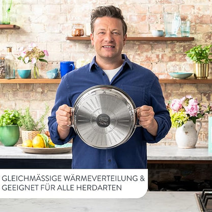 Tefal Jamie Oliver Servierpfanne 30 cm Edelstahl 