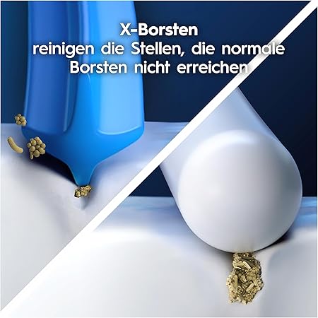 Oral-B Pro Sensitive Clean Aufsteckbürsten für Elektrische Zahnbürste  Sanfte Zahnreinigung, Ersatzbürsten mit X-Förmige Borsten, Zahnbürstenaufsatz, Made in Germany  Weiß, 8 Stück