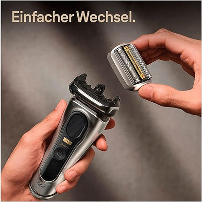 Braun Series 9 Pro Scherkopf 94M Chrom – Ersatzscherteil für Rasierer