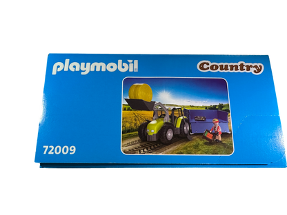 PLAYMOBIL Country 72009 Traktor mit Anhänger & Heuballen – Edeka Exklusiv