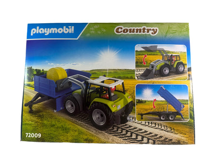 PLAYMOBIL Country 72009 Traktor mit Anhänger & Heuballen – Edeka Exklusiv