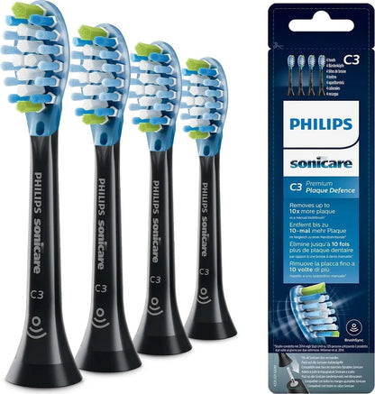 Philips Sonicare C3 Premium Plaque Defence Bürstenköpfe – 4er Pack Schwarz HX9044/33