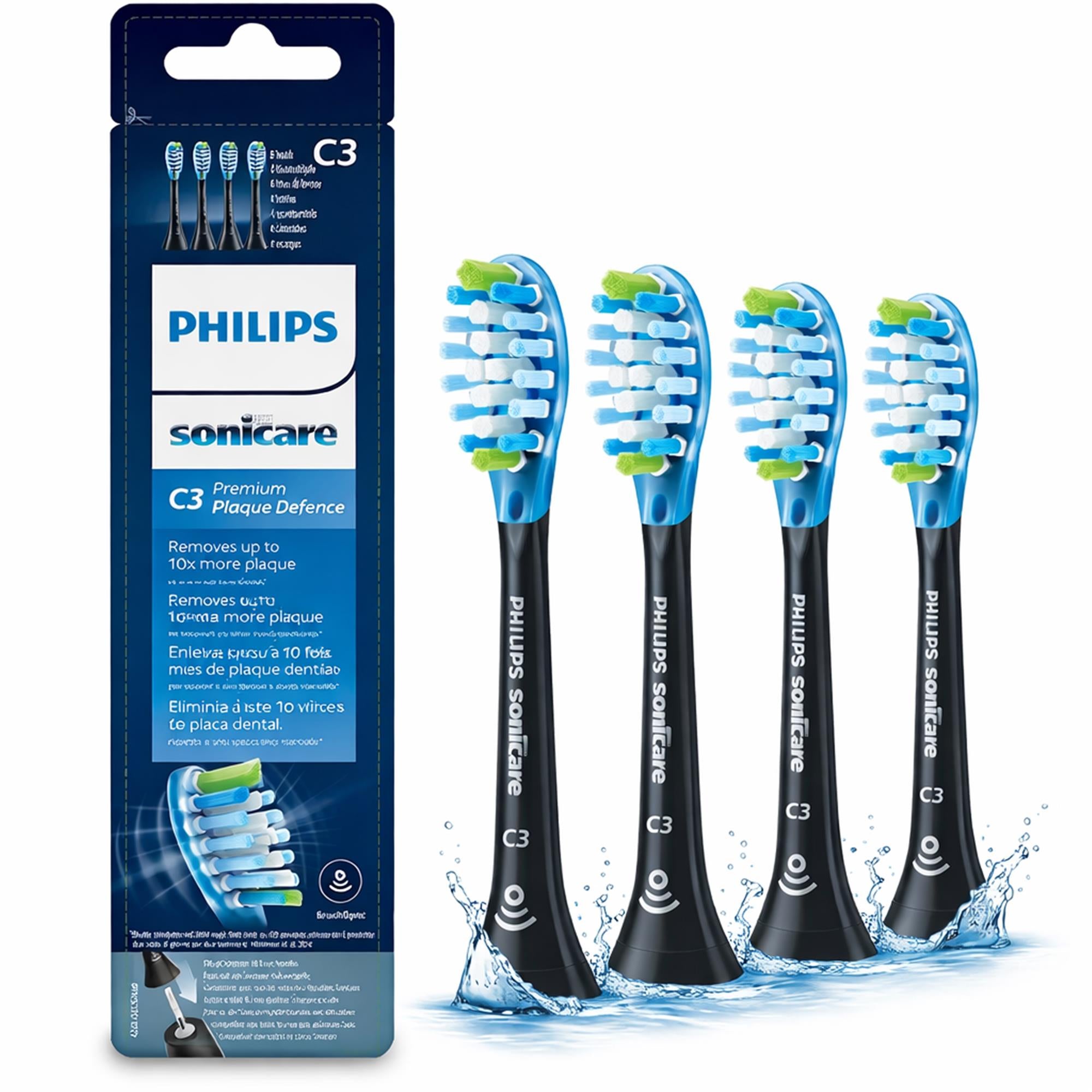 Sonicare C3 Bürstenkopf 4Stk. Schwarz