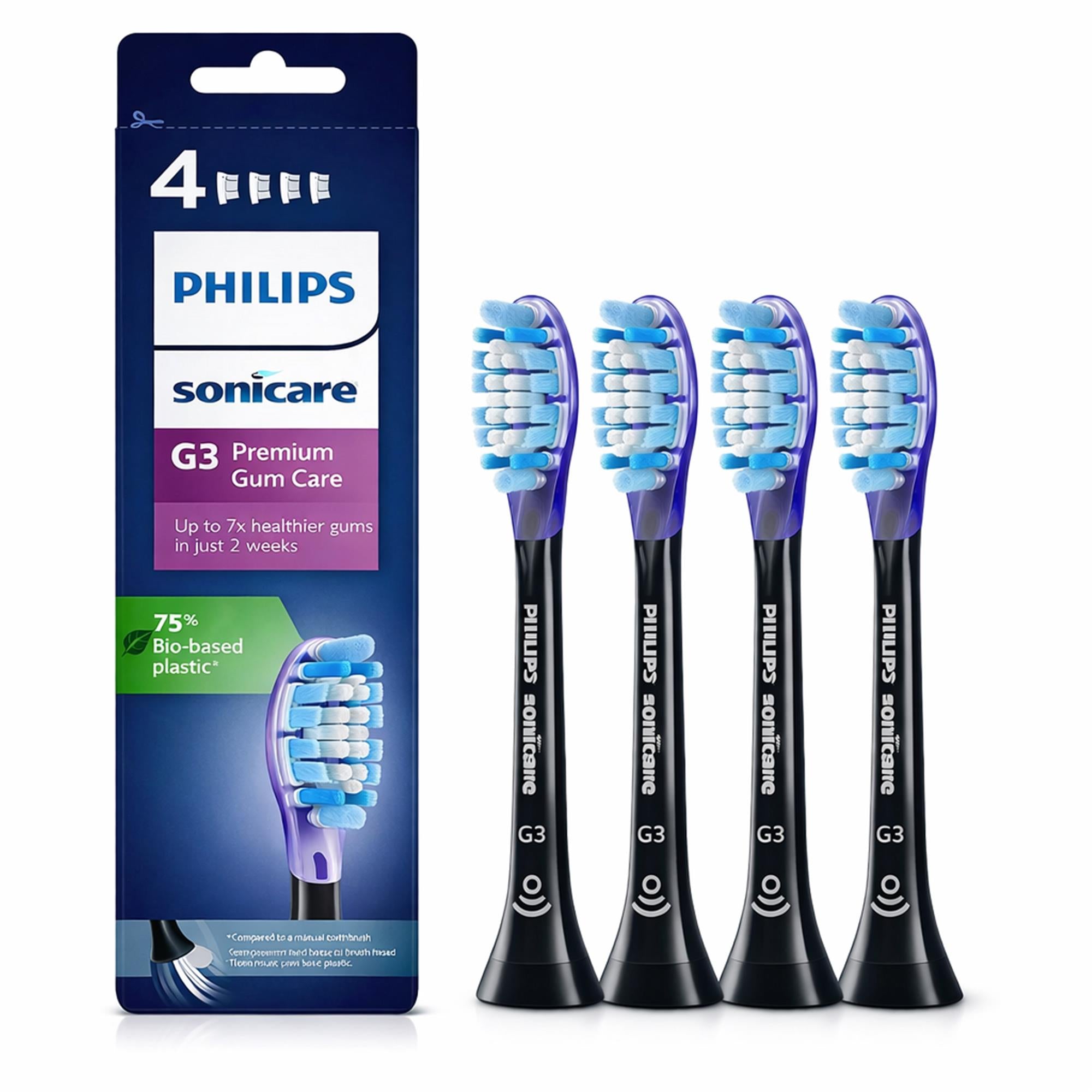 Sonicare G3 Bürstenkopf 4Stk. Schwarz