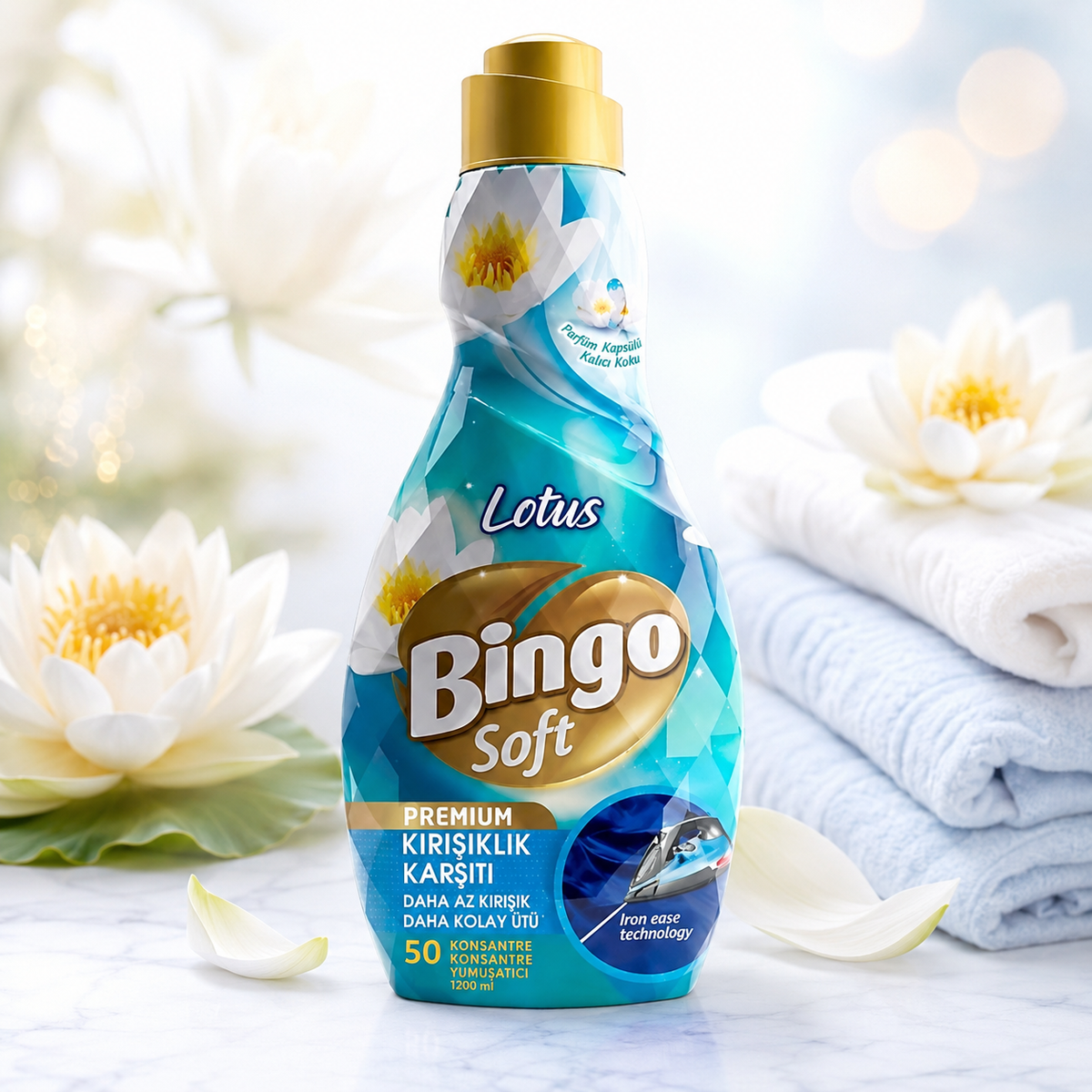Bingo Soft Premium Weichspüler Lotus 1200 ml