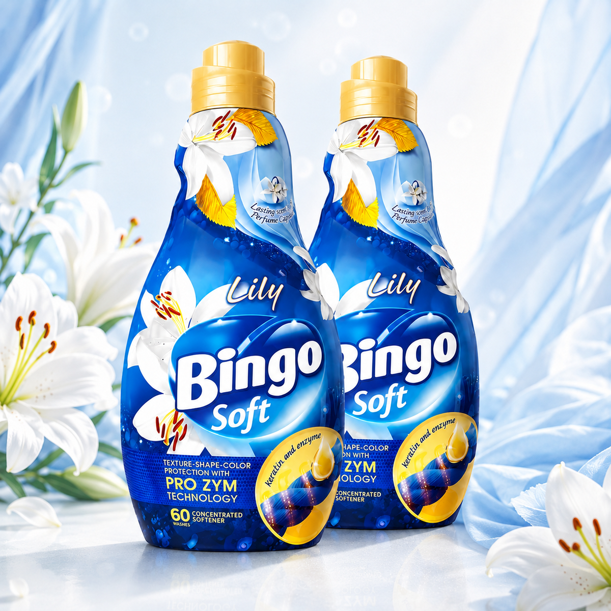 Bingo Soft Weichspüler Lilium 2x 1440 ml