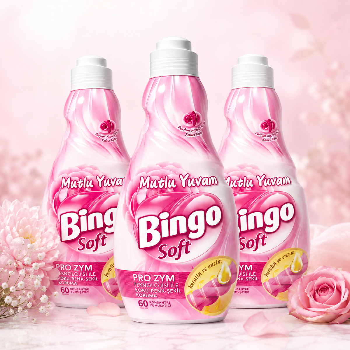 Bingo Soft Weichspüler Mutlu Yuvam 3x 1440 ml