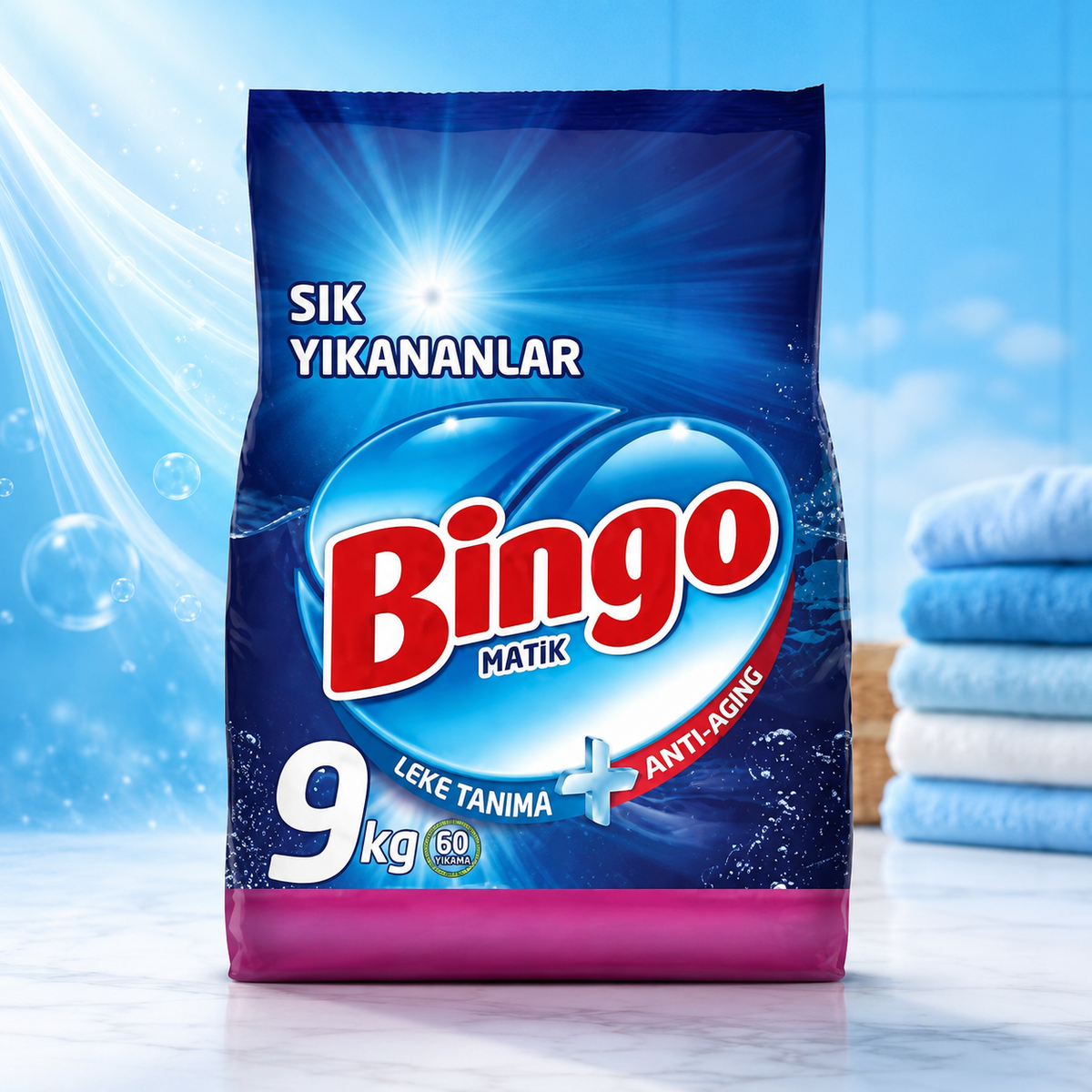 Bingo Matik Waschpulver Sık Yıkananlar 9 kg