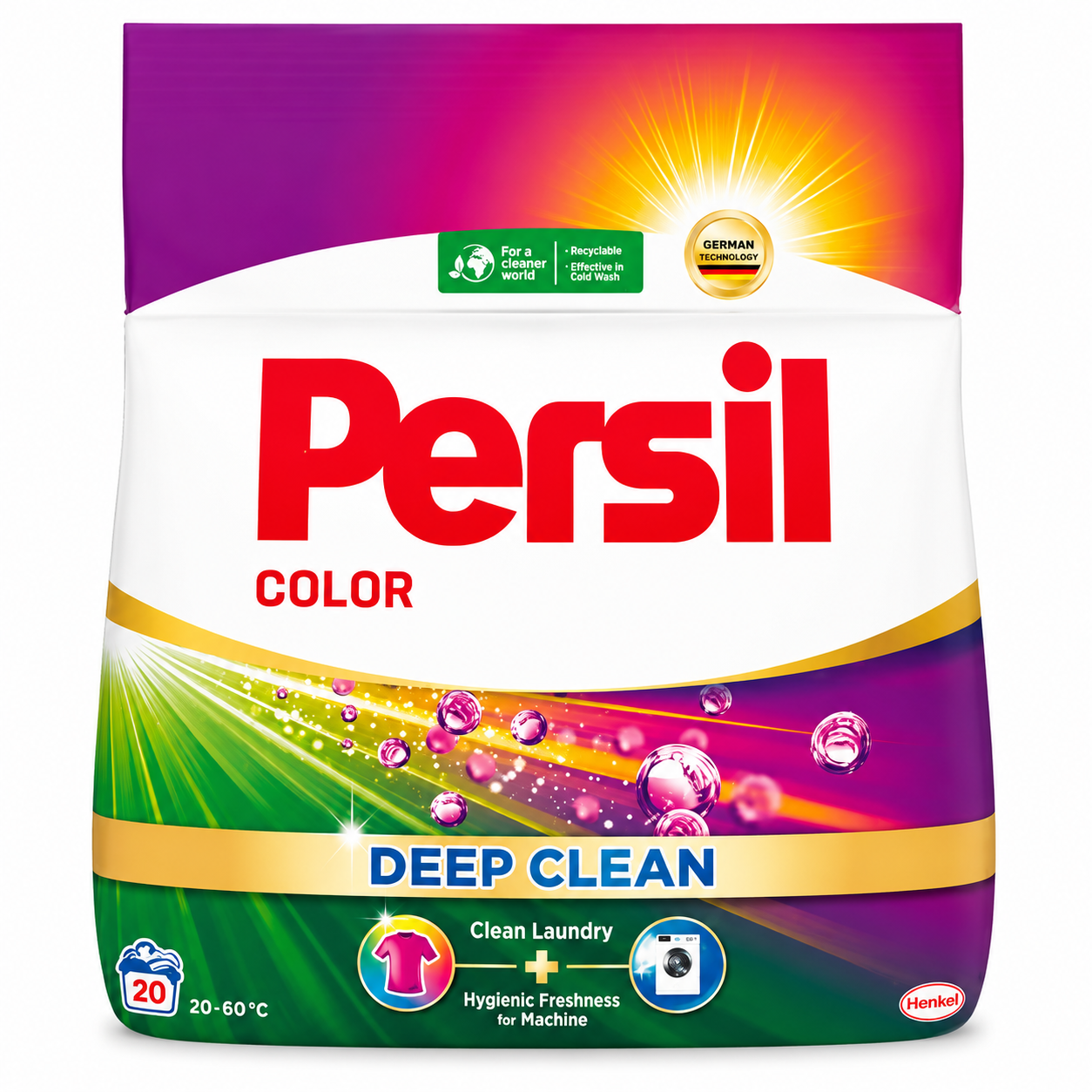 Persil Deep Clean Color Waschpulver 1,1kg – Persil Deep Clean Waschpulver für Waschmaschine, saubere Wäsche, Fleckenentfernung, Tiefenreinheit, frischen Duft, Color & Universal, Haushalt & Vorrat