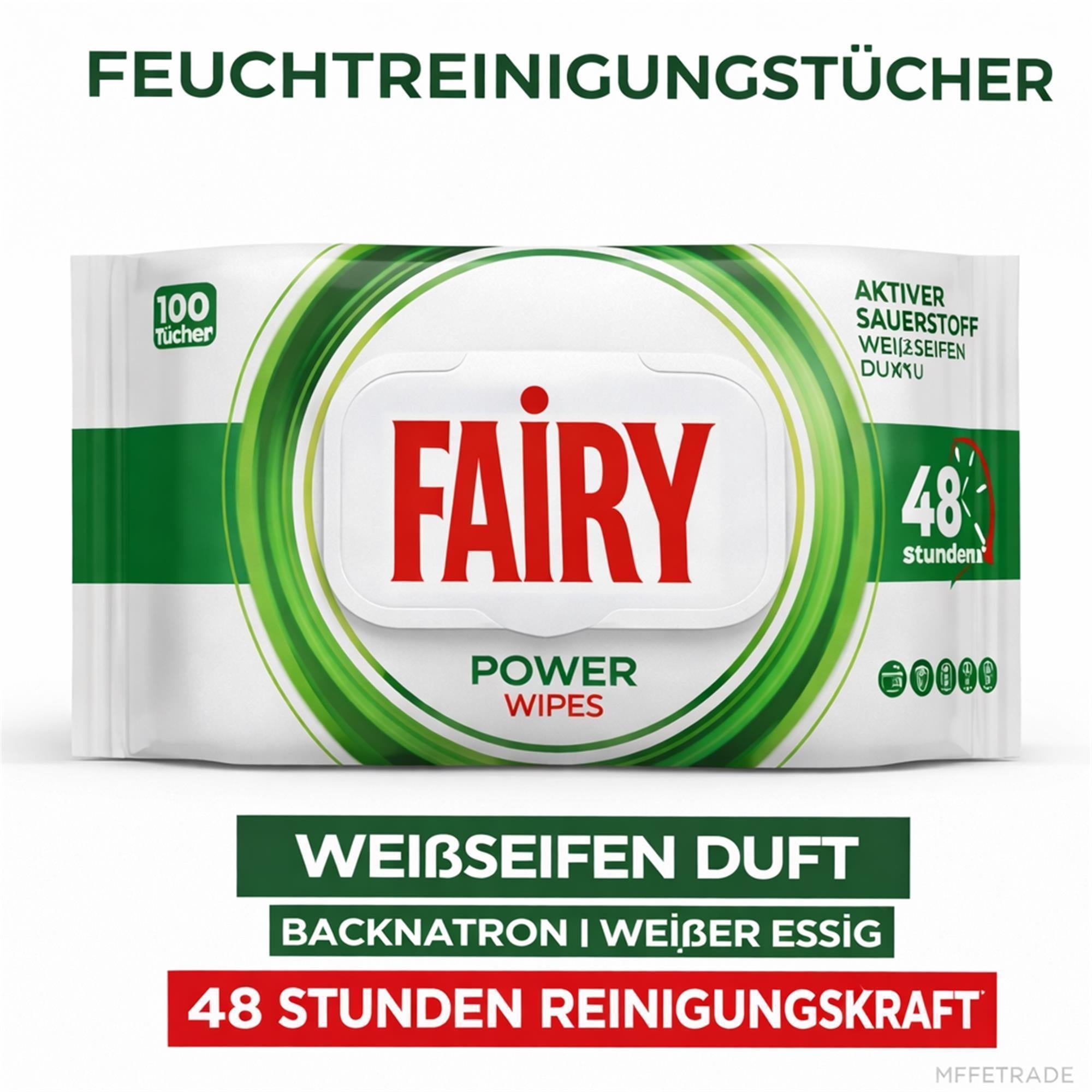 Fairy Oberflächenreinigungstücher Weiße Seife 3er