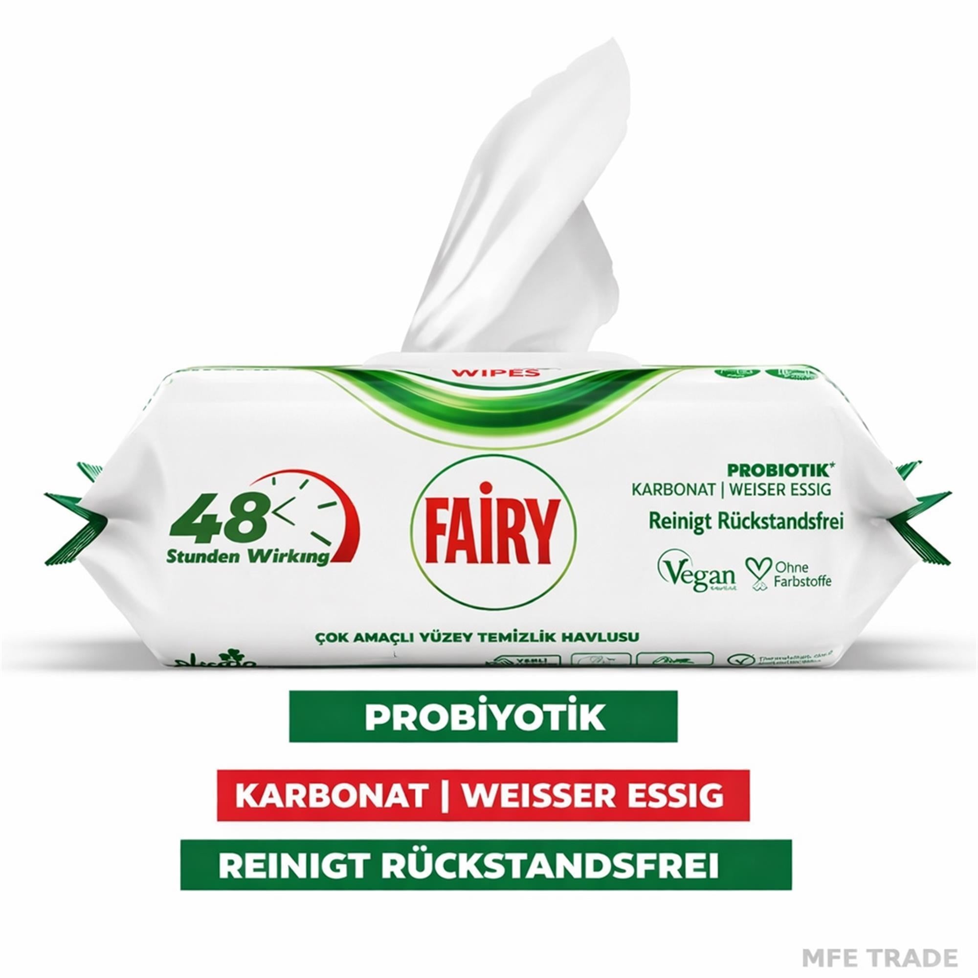 Fairy Oberflächenreinigungstücher Weiße Seife