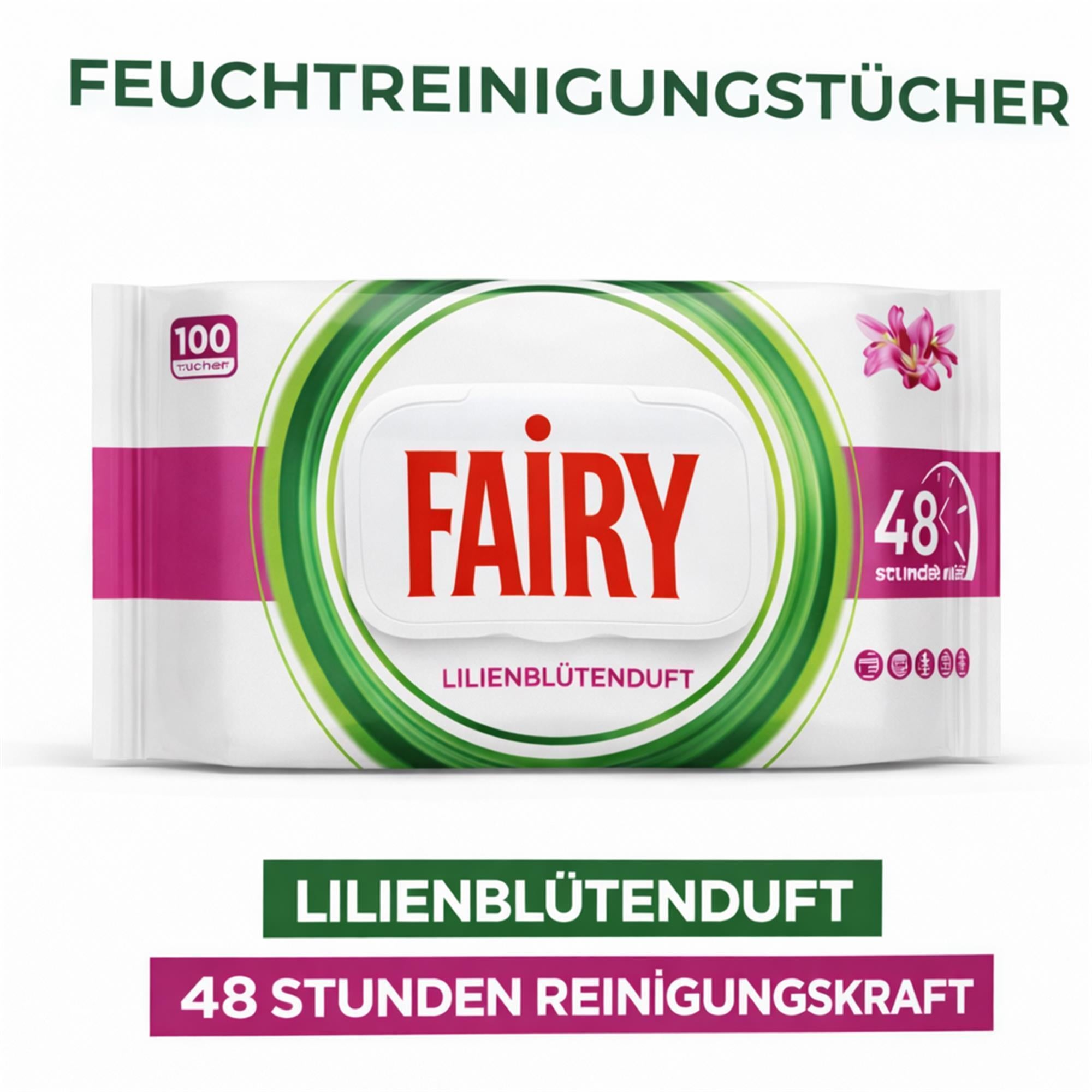 Fairy Oberflächenreinigunstücher Mix Set 5x100 STÜCK, ALLE SORTEN ,MFETRADE