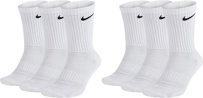 6 Paar Nike Everyday Cushioned Crew Socken SX7664-100/M