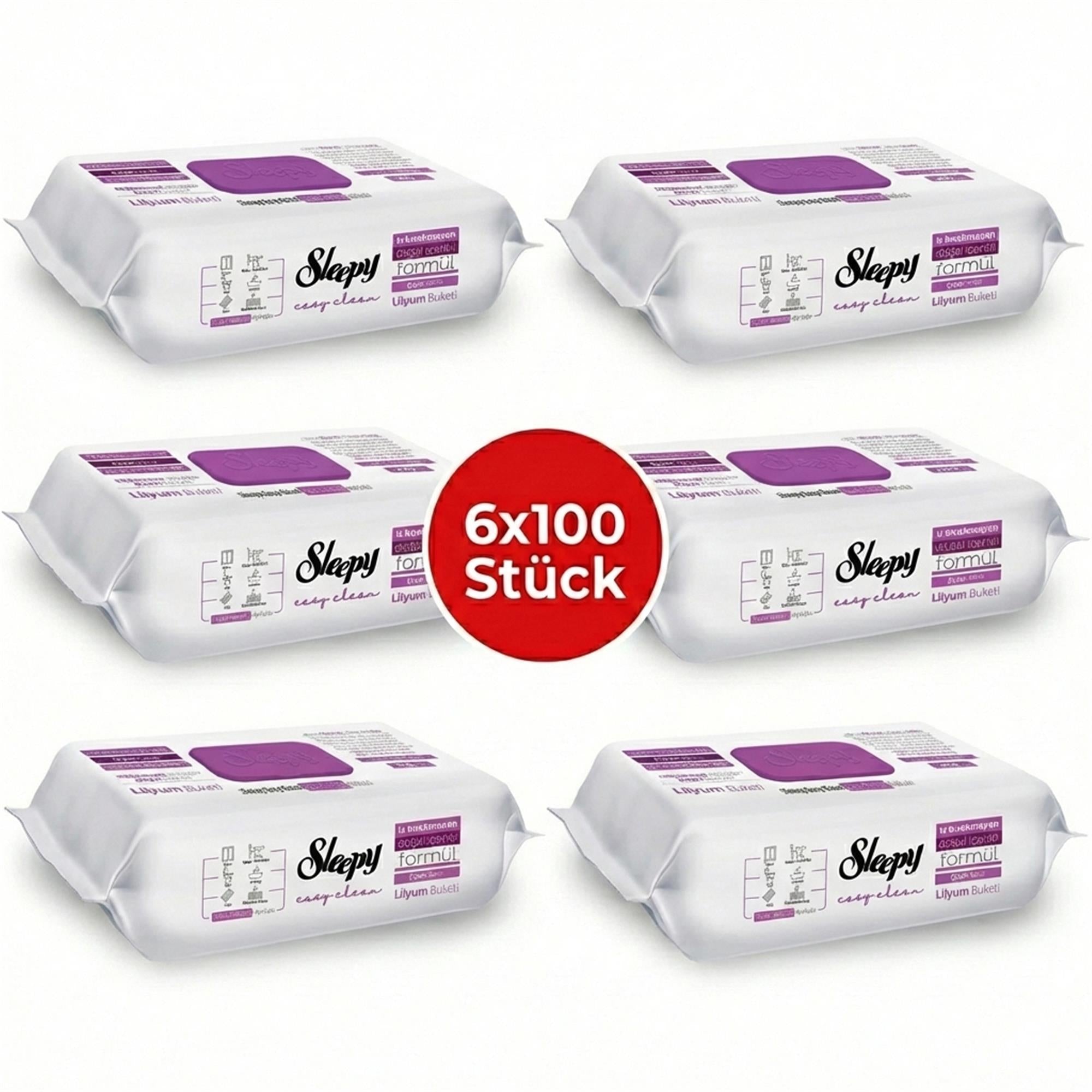Sleepy Easy Clean  6x100 Orange Pomelo Ananas