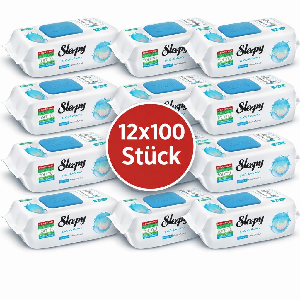Sleepy Easy Clean Oberflächenreinigungstücher Ocean Breeze 12x100 STÜCK