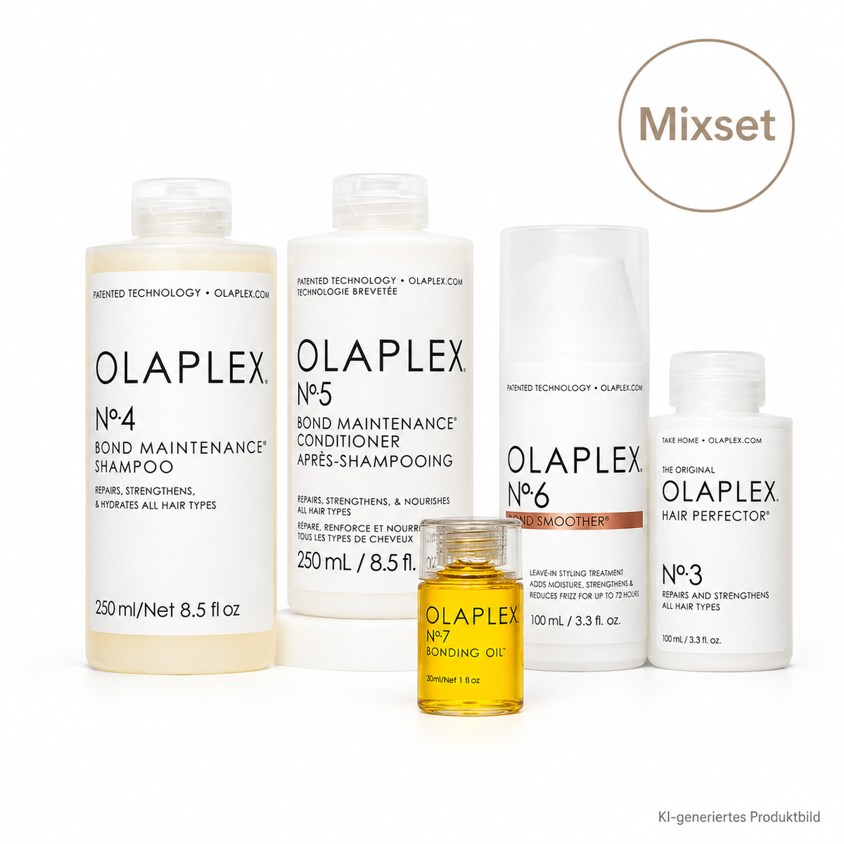 Olaplex Haarpflege Komplett-Set No. 3 + 4 + 5 + 6 + 7 – 5-teilig