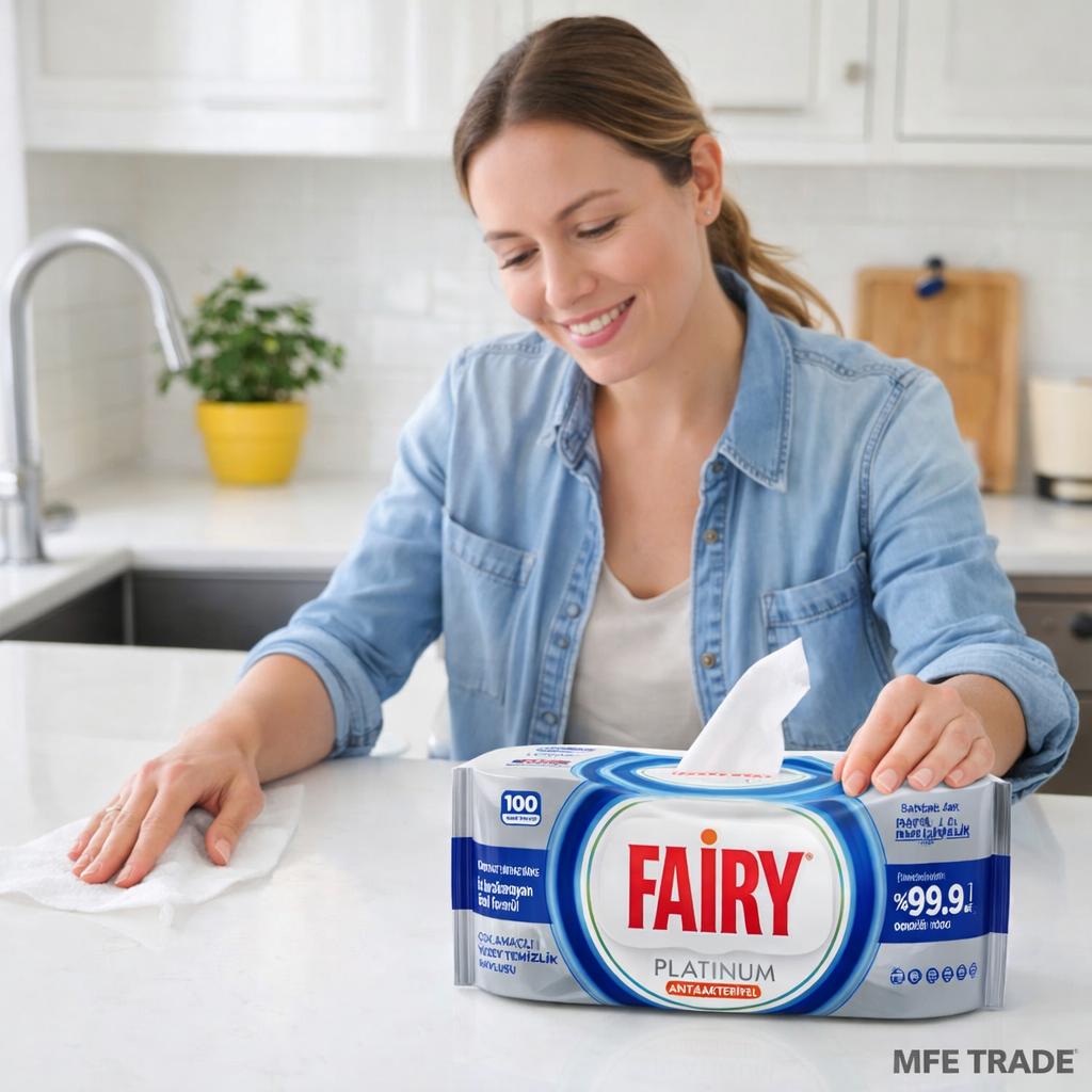 Fairy Oberflächenreinigungstücher Platinum Antibacterial 6er