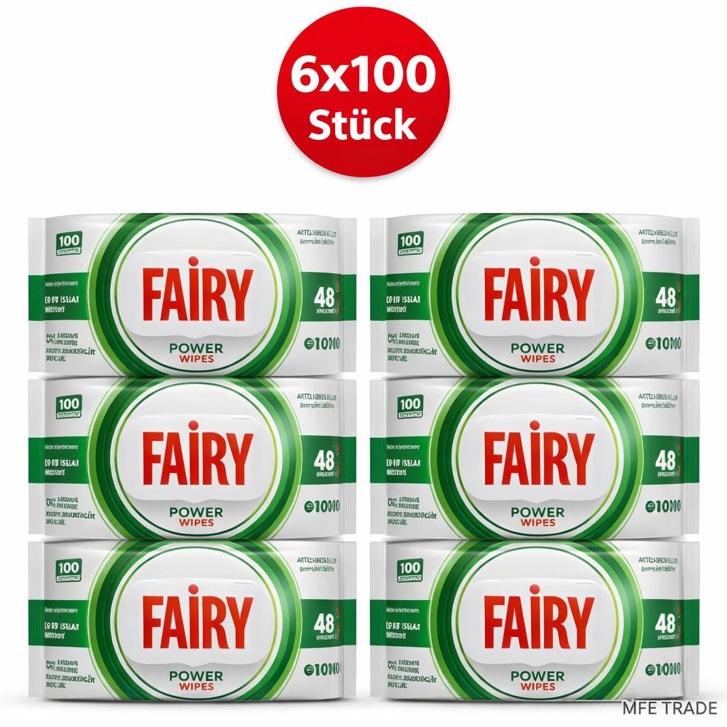 Fairy Oberflächenreinigungstücher Weiße Seife 6er