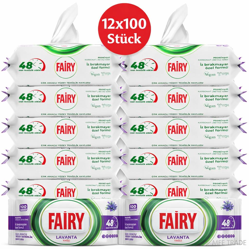 Fairy Oberflächenreinigungstücher Lavendel 12er