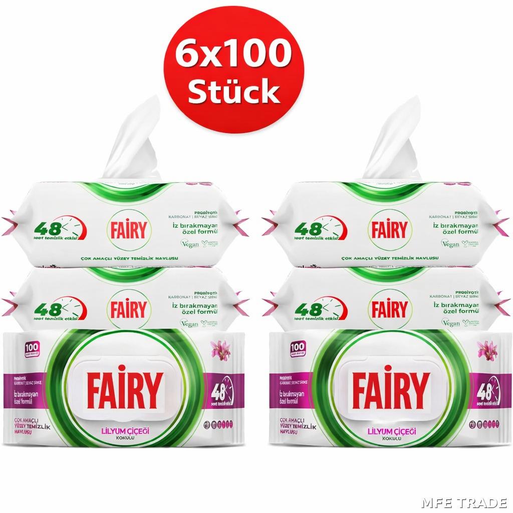 Fairy Oberflächenreinigungstücher Lilie 6er